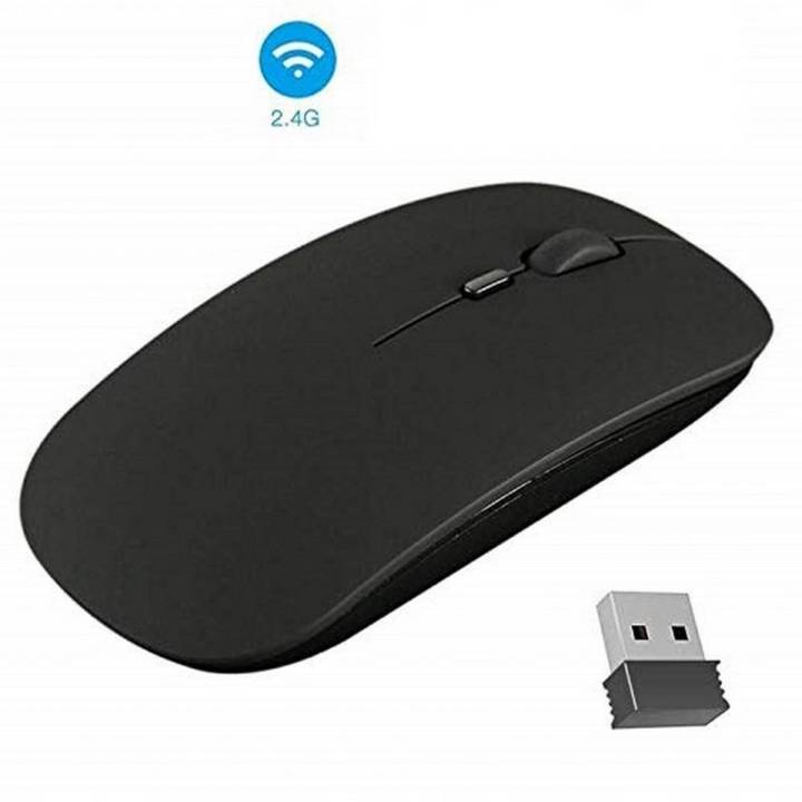 2.4GHZ Wireless Optical Mouse with Mini USB Receiver For Computer And Laptop BLACK