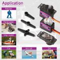 MG90S 9G Micro Servo Motor Metal Geared Motor Kit for RC Car Robot Helicopter, Mini Servos for Arduino Project. 