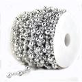 5 meter - Gold Beaded Garland, Pearl Bead Roll String Crystal Strand for Christmas/Wedding Decoration. 