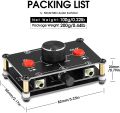 MC22 Mini  Stereo Audio Switcher Passive Speaker Headphone Manual Selector Splitter Box Audio Sharing (2-IN-2-OUT). 