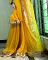 NILOFER - Yellow/Mayon dress/mayon ka jora/wedding dress for women/fancy wear/dress for mehndi/4 pcs dress/stitched. 
