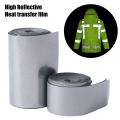 5 Rolls Reflective Strip Sticker Heat Transfer Reflective Tape for DIY Clothing Bag Shoes Shirt Iron on Safety Clothing Supplies. 
