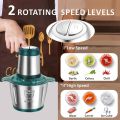 Silver Crest Quad Blades Meat Chopper with Stainless 304 grade Steel Bowl 3 Litres - Electric Food Processor, Multipurpose Smart Kitchen Food Chopper Vegetable Fruit Cutter Onion Slicer Dicer, Blender and Mincer. 