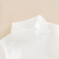 Infant Baby Spring Romper, Solid Color Long Sleeve Turtleneck High Stretch Jumpsuit for Boys Girls. 