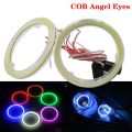 SP 1PCS For Car Motorcycle Headlight LED Daytime Running Light 9-30V Halo Ring COB Angel Eyes 60MM 70MM 80MM 90MM 100MM 110MM 120MM. 