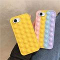 Fidget Toy Case Pop Bubble Silicone Rubber Phone Cover For VIVO Y81 Y83 Pop it Cases. 