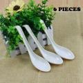(Set of 6)  Soup Spoons Ceramic,Soup Spoons Set for Miso Dessert Pho Wonton Dumpling, Small Appetizer Spoon Set,. 