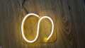 Customized Neon Sign, Logo { 2 alphabets in 0.5 }meter ,for Wall with Thick Acrylic Support - Shockproof Neon Light for  Room Decoration Wall Art/Decor with High Durable Packing ,Increase Aesthetickness of your room. 