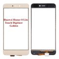 Huawei Honor 8 Lite Touch Glass Digitizer Replacement (Only Touch Glass Not Panel)_Black. 