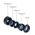APEXEL Universal Clip 5 in 1 Camera Lens Kit for iPhone Samsung Xiaomi Smart phones Lenses Fisheye Macro Wide Angle Telescope Lens. 