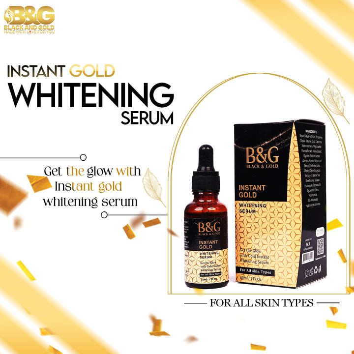 Black & Gold Beauty Serum 30 ml - Skin Care Serum - Whitening Serum - Face Serum
