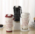 500ml 316 Stainless Steel Woman Flower Coffee Mug Cup Insulated Travel Mug With Lid Double Wall Vacuum,Leak Proof, Includes Straws and Portable Handle Rope. 