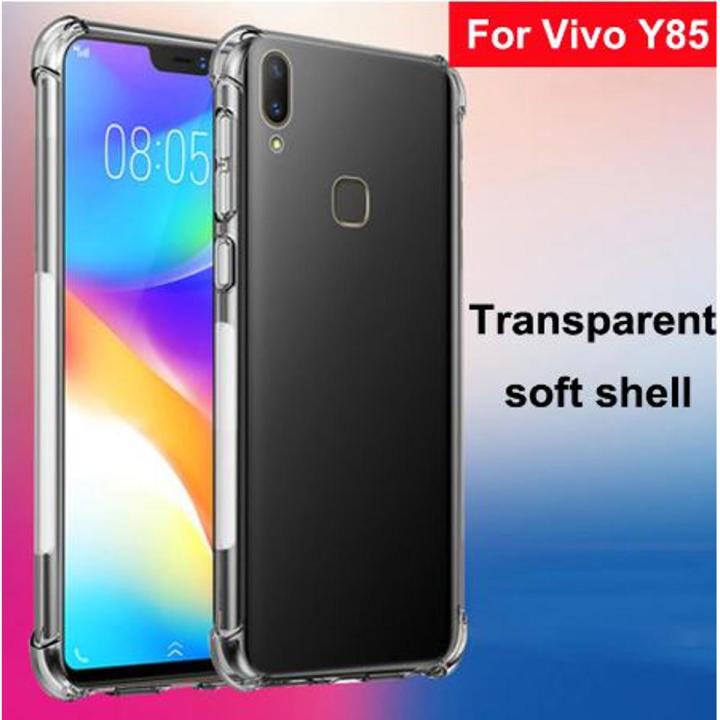 Vivo_  Y85 Back Cover Transparent Soft Silicone Crystal Clear Case For Vivo_  Y85