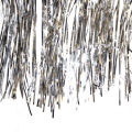 Background Silver Foil Curtain Backdrop Metallic Tinsel Curtains Grad Party Silver Foil Curtain. 