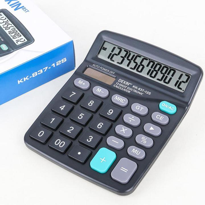 12 Digits Electronic Calculator Solar Calculator Dual Power Desktop Calculators