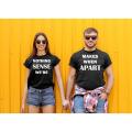 Nothing Makes Sense When We're Apart Couple Matching Shirts Honeymoon Shirts, Just Married Shirts, Anniversary valentine day gifts-pack of 2. 