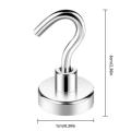 Easy life Adhesive Wall Hooks Magnet Strong Magnetic Hook Kes Holder Home Decoration Kitchen Bar Storage Hooks Hanger Bathroom Accessories. 