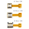 Hybrid Double Dual Sim Card Adapter Micro SD Nano Sim Extension Adapter For Xiaomi/Redmi For Samsung/Huawei. 