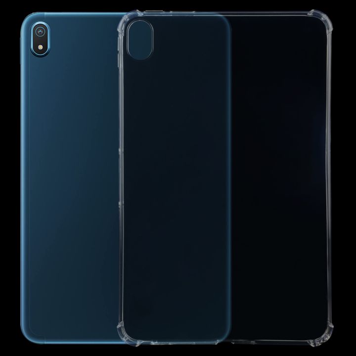 Tablet Case For Nokia T20 0.75mm Four-corner Shockproof Transparent TPU Tablet Case