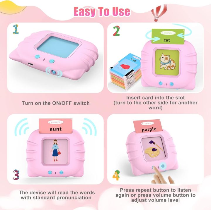 Talking%20Toy%20Flash%20Card%20for%20Kids%20112%20Card%20Early%20Language,%20224%20Words%20Education%20Learning%20Device%20Educational%20Toddlers%20Toys%20Reading%20Machine%20Gift%20for%20Kids%20Ages%202-6%20-%20Image%206