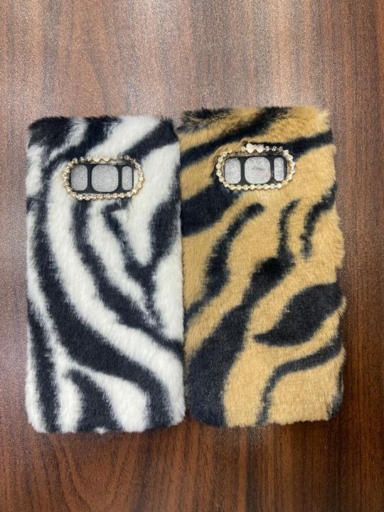 Samsung Galaxy S8 Case for Girls Women Warm Winter Fluffy Soft TPU Shockproof Phone Case