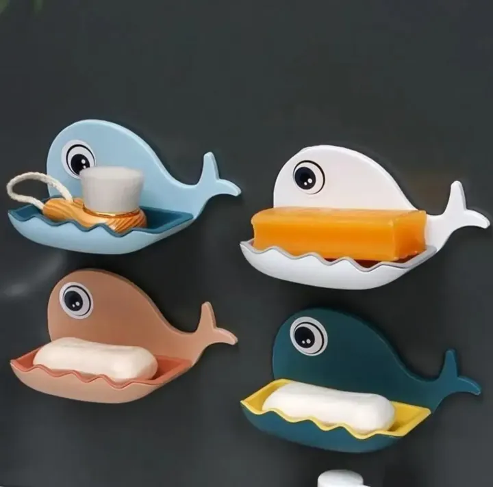 Fish%20Shape%20Wall-Mounted%20Soap%20Holder%20%E2%80%93%20Double%20Layer%20Drainage%20%7C%20Waterproof%20PP%20Dish%20Tray%20%7C%20Bathroom%20&%20Kitchen%20Storage%20Rack%20-%20Image%202