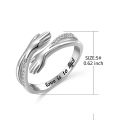 Embrace of Love " Printed Love Is to Hug" Hug Ring. 
