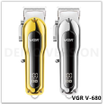 VGR V680 High Power Strong Adjustable Trimmer Babering Professional Barber Supplies v-680 Electric Hair Clipper Hair Cut Machine, heavy motor rechargeable shaving mens shaver. 