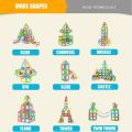 8pcs Magnetic Designer Construction Set Block Model Magnet Toy Triangle Square Constructor Plastic Boys Girls Gift Rondom. 