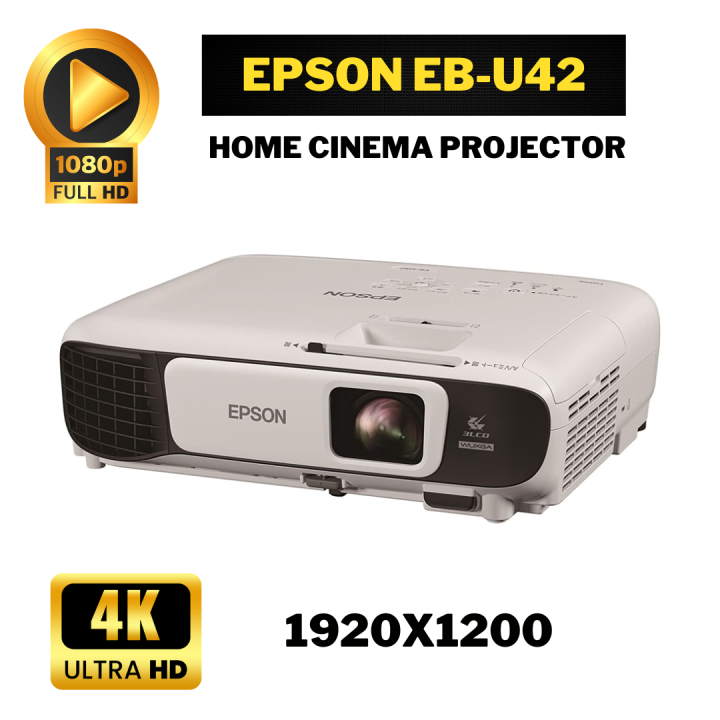 Epson EB U42: The High-Quality 4K Typle Projector for Movies and Gaming |  Daraz.pk