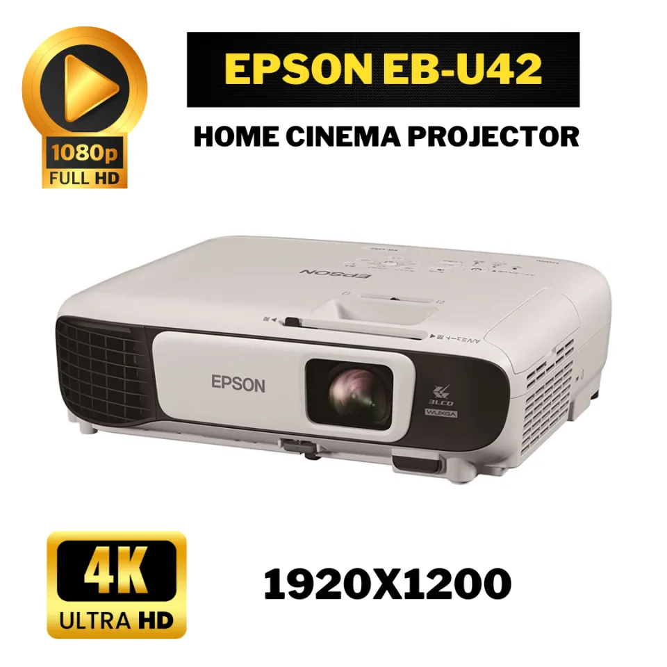 美品EPSON EB-U42 フルHD 3600lmWi-Fi対応 Epson Projector Eb-u42 3600lm WUXGA 2.8kg Built-in Wireless