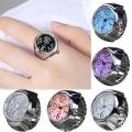 New Same Ring Watch Elegant Female Korean Style Simple Clock Men's Trendy All-Match Creative Couple Ring Watch. 