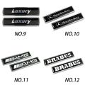 2Pieces AMG Brabus Carlsson Metal Car Side Body Sticker Auto Rear Emblem Badge Decal for Mercedes Benz W168 G500 GLA GLE（model：NO.1）. 