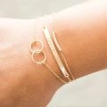 Aide Heart 925 Sterling Silver Small Beads Thin Chain Bracelets For Women Minimalist 18K Gold Bracelet Party Jewelry Accessories. 