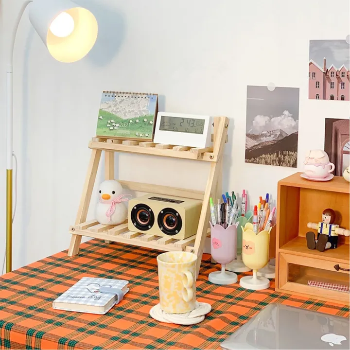 Elegant%20Natural%20Wood%20Triple-Layer%20Folding%20Bookshelf%20and%20Display%20Rack%20-%20Image%205