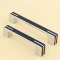 8 inch Modern Kitchen Cabinet Handles, Silver Black Kitchen Hardware Drawer Pulls Perfect for Modern Kitchen Designs,  Interior Door Handles for Cabinets, Cupboard, Pack Of 2, 4, 10 And 20.. 