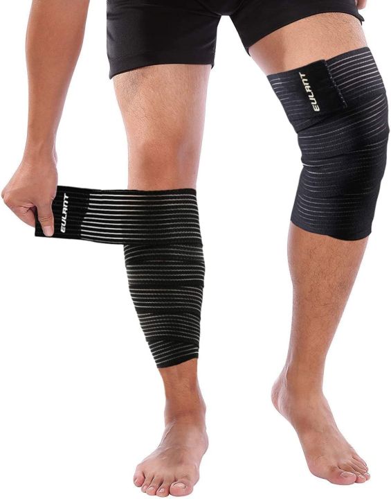 Elasticated%20Straps%20for%20Gym%20Workout%20Fitness%20Squats%20Powerlifting,%20Compression%20Support,%20Men%20&%20Women%20WOD%20Training,%20Squatting%20Leg%20Press%20Bodybuilding,%201%20Pair%20Weightlifting%20Knee%20Wraps%20-%20Image%204