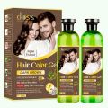 Chirs Dark Brown Professional Hair Color Gel For Men & Women With Argan Extract- 500ml X 2 1000ml. 