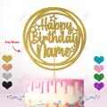 PERSONALISED Happy Birthday Cake Topper - Party Cake Topper, Personalise with ANY NAME, AGE. 