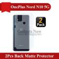 2Pcs OnePlus Nord N10 5G Back Matte Protector Soft Skin Sheet Soft Film Protector For OnePlus Nord N10 5G. 