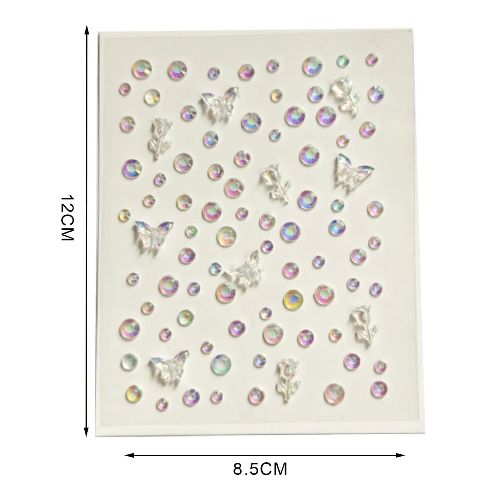 Face Sparkling Face Jewels for Festivals Self-adhesive Makeup Gems