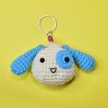 Imported crochet keychain - handmade / handwoven / amigurumi keyring /key chain - girls fashion / bag hanging accessories - snowman, tiger, minion, puppy, giraffe, owl, rabbit, hello kitty, ladybug, monkey, heart. 