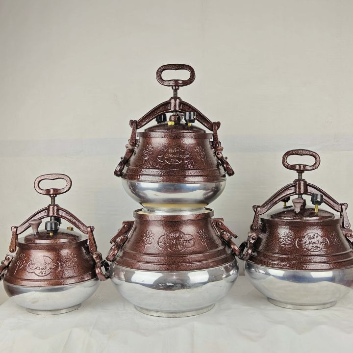 Afghani%20Messi%20Pressure%20Cooker%20Brown%20color%20with%203%20Values%20one%20bypass%20valve%20to%20prevent%20excessive%20Safety%20Value,5,8,10,%20and%2015%20Liters%20-%20Image%202