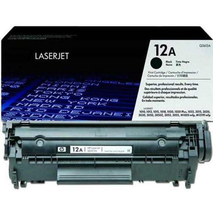 HP 12A Black Original LaserJet Printer Toner Cartridge, Q2612A HP 12A Toner Cartridge | Black