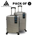 ABS 2-Piece Trolly suitcase Set (24/28) ABS Hardside Spinner 4 Wheel Luggage 360 wheels fibre body lock supported. 