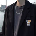 Silver Chain for Men Stainless Steel Long Necklace Chain for Boys, Men. 