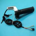 Electric Bike Throttle 48V Electric Bicycle LED Throttle Handle Accelerator Throttle Grip Electric Scooters with Lock. 