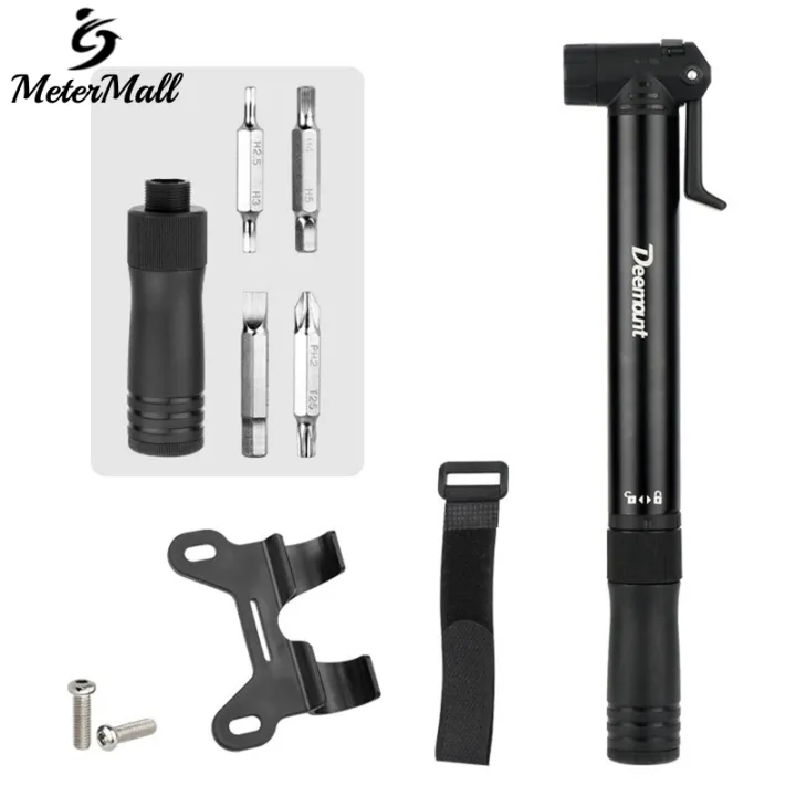 MeterMall%20Mini%20Bike%20Pump%2080PSI%20Portable%20Bicycle%20Tire%20Pump%20With%20With%20Vehicle%20Mounting%20Bracket%20And%202pcs%20Mounting%20Screws%20For%20Schrader%20Valve/Presta%20Valve%20General%20Purpose%20-%20Image%209