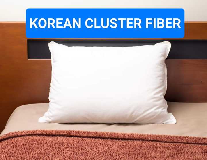 Soft-siesta Original Cluster Fiber Pillow Korean Fiber White Premium Folded Roll Packing Easy To Carry Medicated Pillow