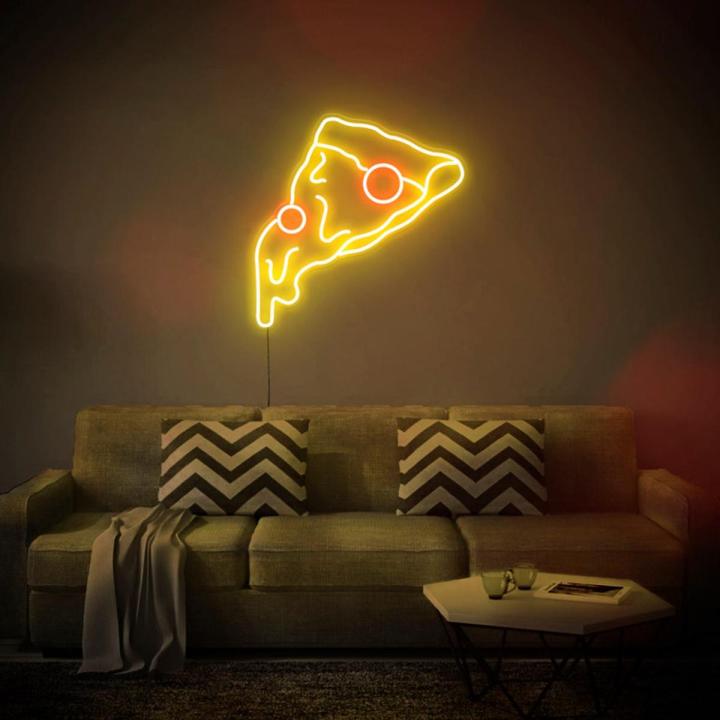 Pizza Neon Logo board glow Neon light wall Signboards LED sign boards for Shop restaurant room decoration